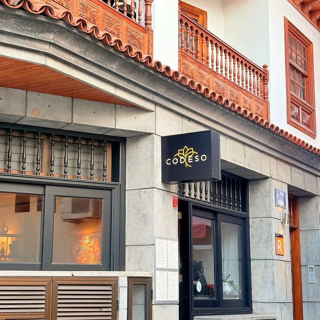 Entrée et façade de Codeso Restaurante