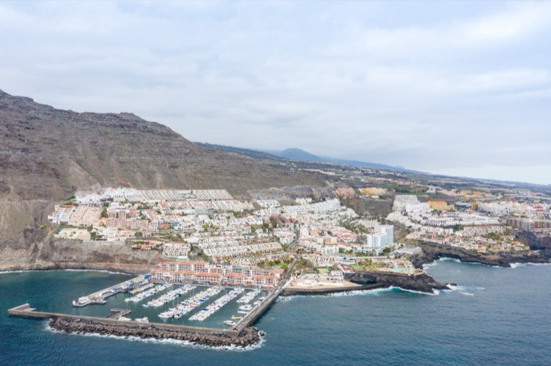 Boote im Hafen von Los Gigantes