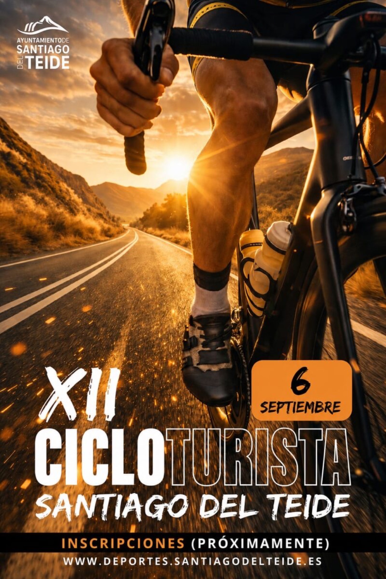 Cartel oficial de la XII Cicloturista Santiago del Teide 2026