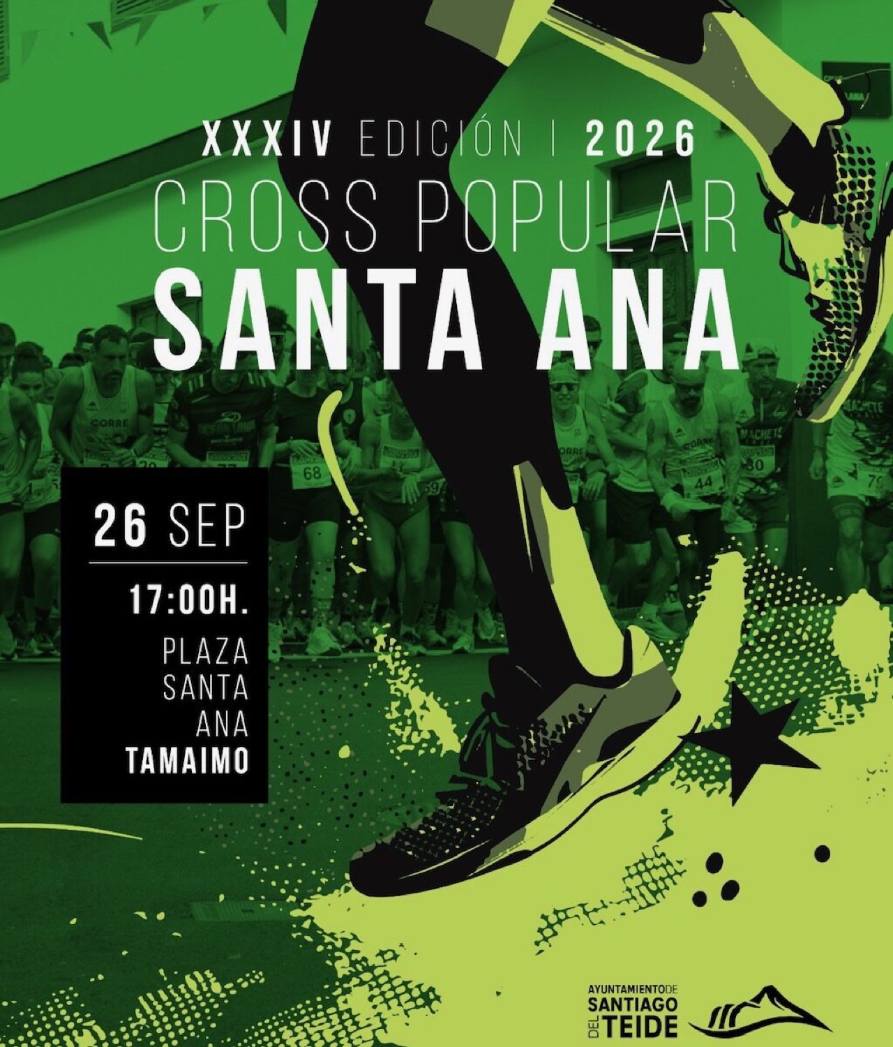 Cartel oficial del XXXIV Cross Popular de Tamaimo 2026