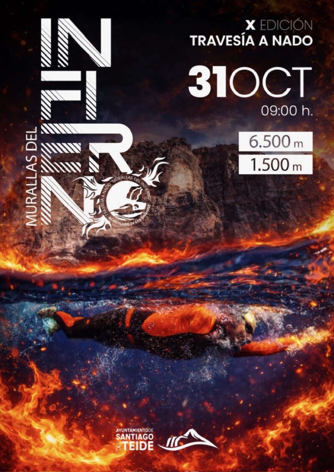 Cartel oficial de la X Travesía Murallas del Infierno 2026