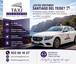 Véhicule et coordonnées du service Taxi Los Gigantes